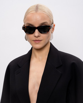 Linda Farrow Коралловые солнцезащитные очки Clara с позолотой LFL1623C2SUN