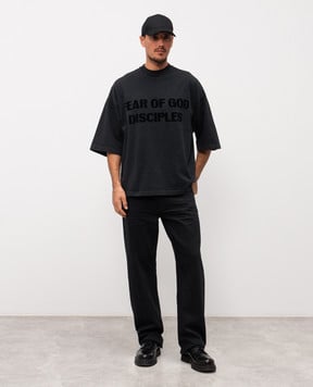 Fear of God Черные джинсы с логотип патч FG25FW45454DNM
