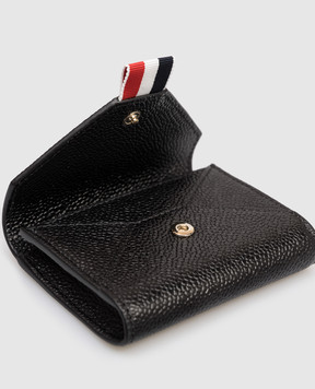 Thom Browne Черная кожаная визитница с логотипом FAW063A00198