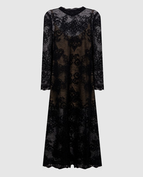 Twinset Чорна сукня з вовною альпаки 262TP3344