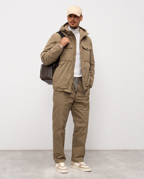 Peserico Утепленные брюки цвета хаки R5421200021