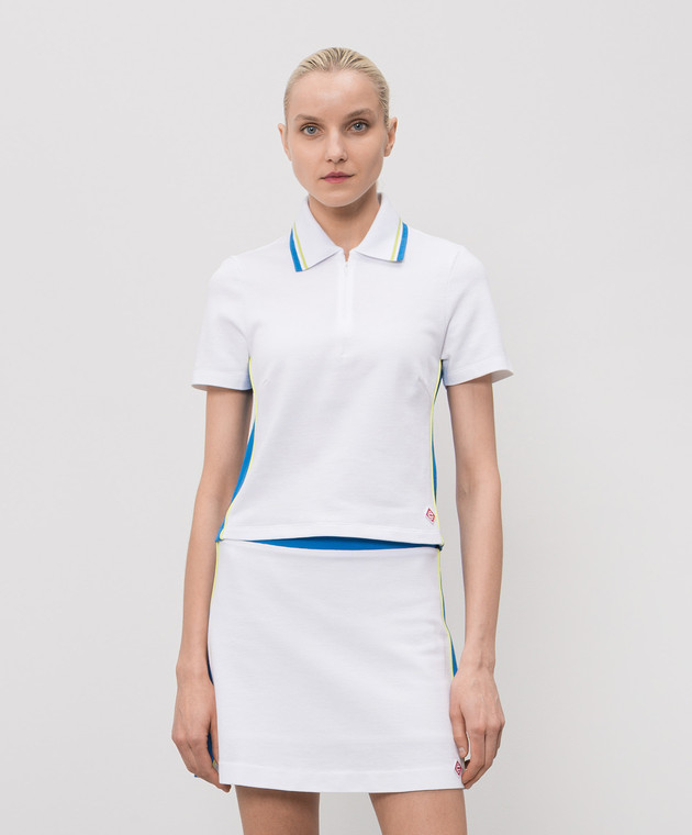 Casablanca Белое поло с нашивкой WSS26JTP51801 изображение 3