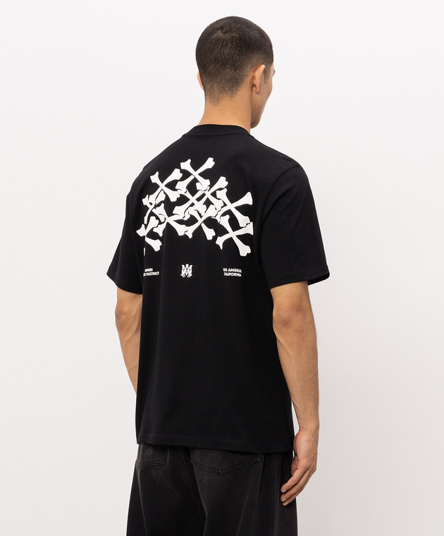 AMIRI Чорна футболка Bones Stacked AMJYTE1075 зображення 3