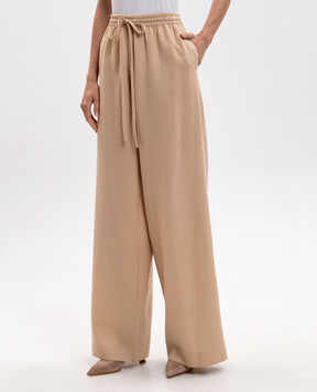 Ermanno Scervino Бежеві штани з вовни D492P362XQQ