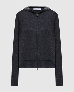 Max Mara Серая спортивная куртка PRIMO из кашемира MXMPRIMO