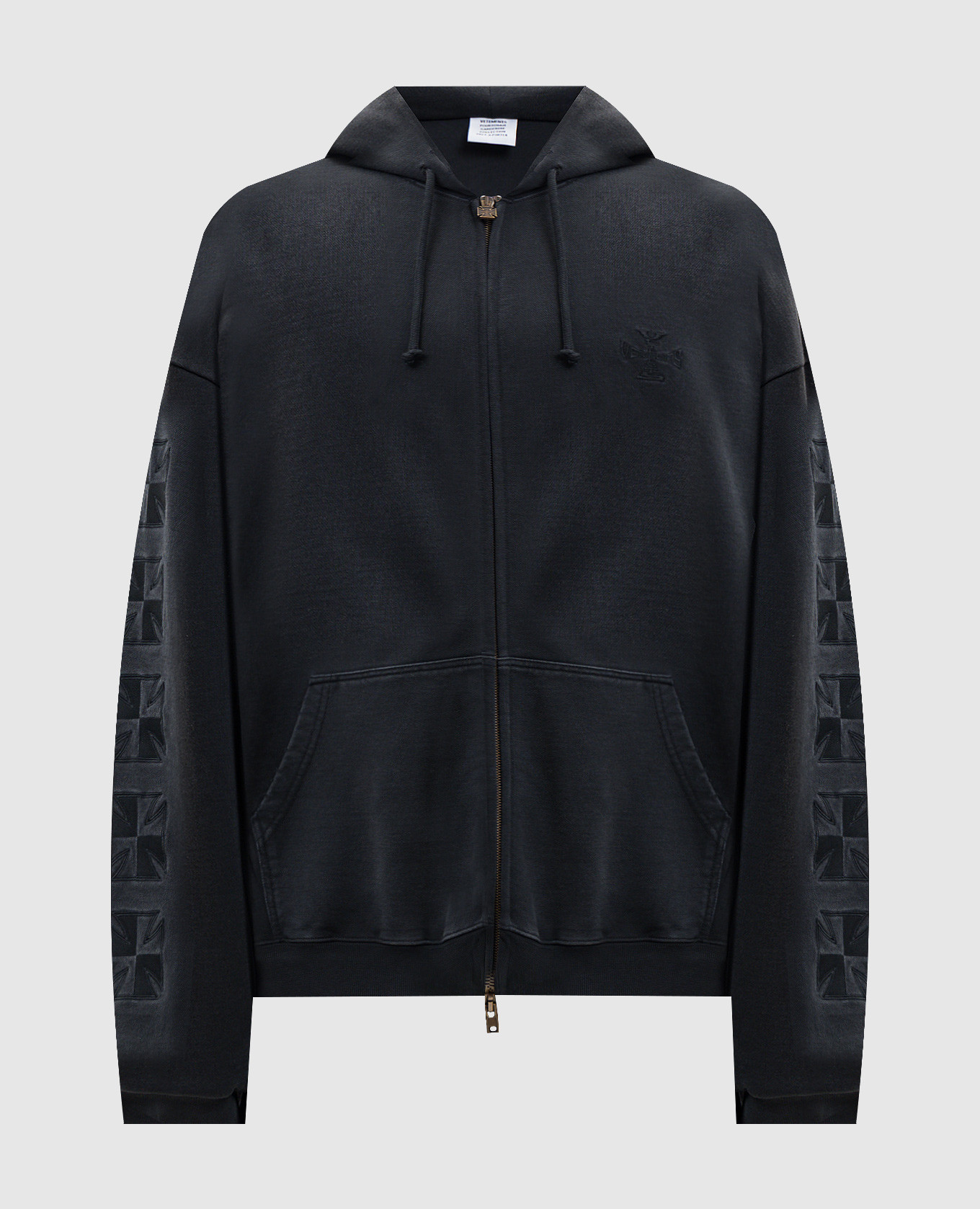 

Черная спортивная куртка с вышивкой логотипа, Черный, Спортивные куртки