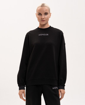Moncler Чорний світшот з логотипом L20938G0001489AZY