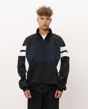 Vetements Черная спортивная куртка с вышивкой логотипа MH27TJ107B
