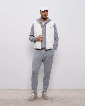 Brunello Cucinelli Сірі спортивні штани M29201019G