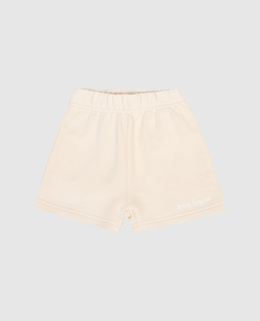 Palm Angels Дитячі бежеві шорти PB6X003S26FLE001