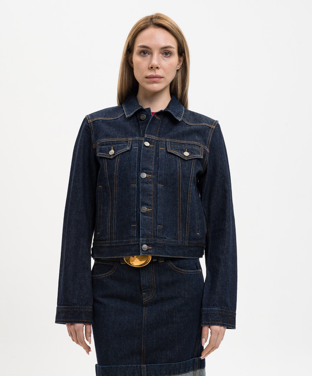 Khaite Синя джинсова куртка Augustine 1175908040 зображення 3