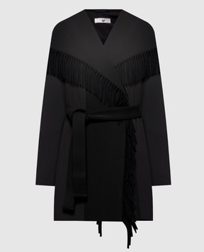 Twinset Чорна куртка з бахромою 262LI2CAA