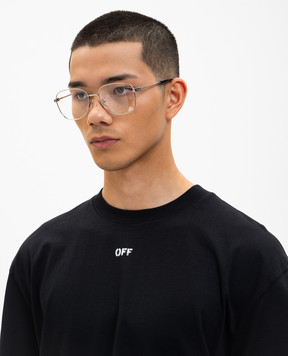 Off-White Серебристые очки с логотипом Arrow OW6017720057
