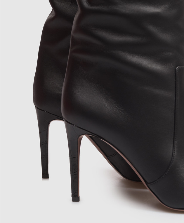 Paris Texas Чорні шкіряні чоботи Stiletto PX757XVT0C зображення 5