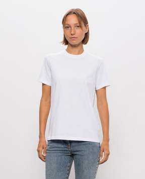 Balmain Белая футболка с вышивкой монограммы TS0000000016