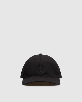 JW Anderson Черная кепка с вышивкой монограммы AC0417FA0485w