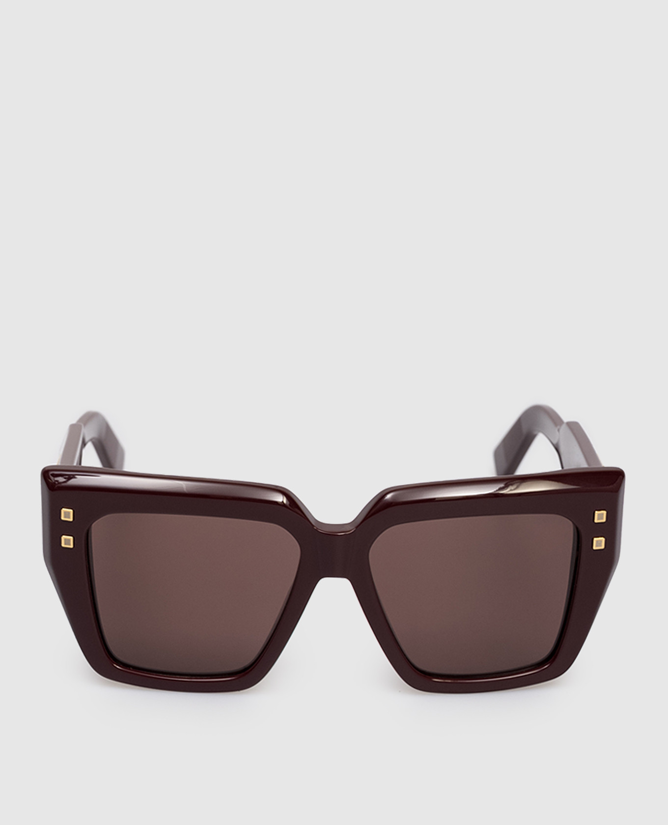 

Бордовые очки B-Famе с золотом 18 карат, Бордовый, Солнцезащитные очки