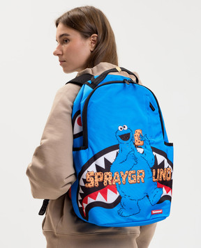 Sprayground Дитячий синій рюкзак SESAME STREET COOKIE MONSTER TAKE A BITE 910B9122NSZ