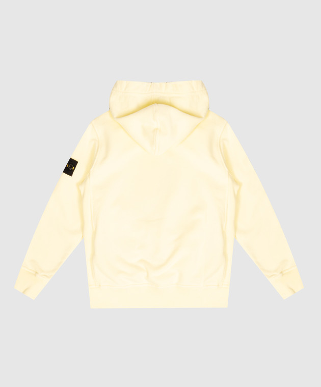 Stone Island Дитяче жовте худі з патчем логотипа L2S166100003S0A2068 зображення 2
