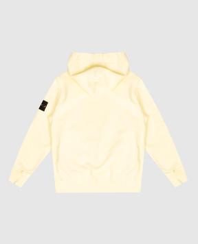 Stone Island Дитяче жовте худі з патчем логотипа L2S166100003S0A2014
