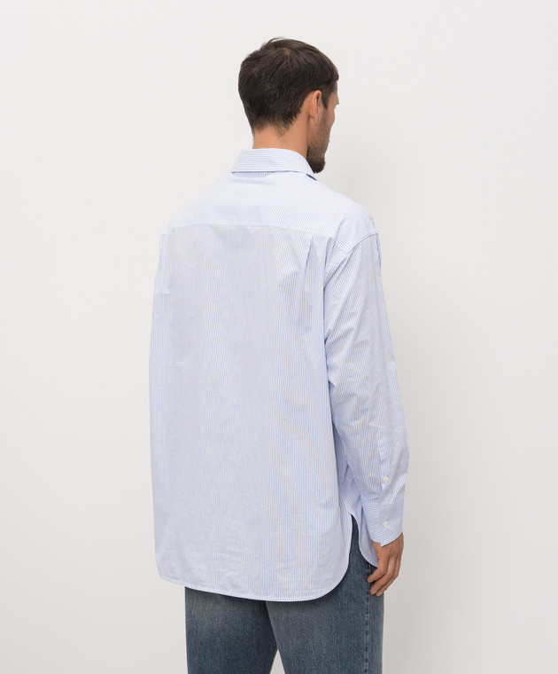 Maison Margiela MM6 Блакитна сорочка в смужку SH2DT0048M35874 зображення 4