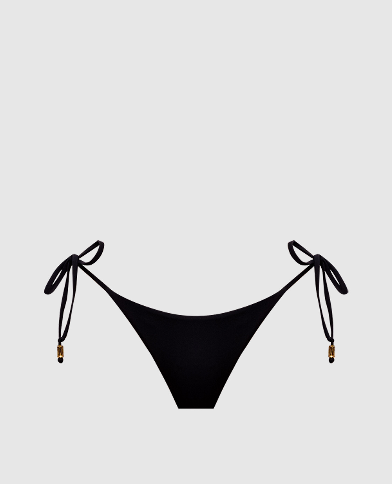 Чорні трусики від купальника з логотипом