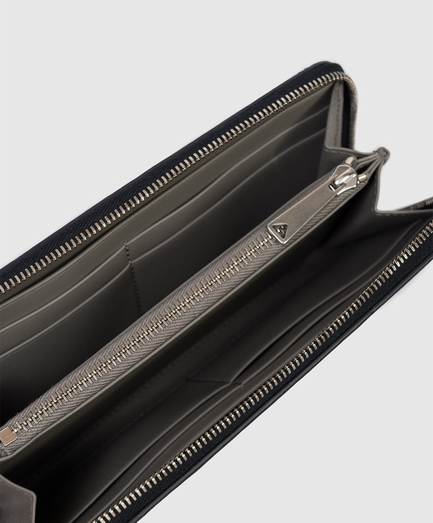 Bottega Veneta Синий кожаный кошелек Intrecciato 814838VCPQ6 изображение 3