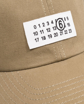 Maison Margiela MM6 Детская кепка цвета хаки с нашивкой M61159MM05S