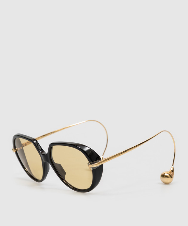 Bottega Veneta Черные очки Drop Square 845792V2Q30 изображение 3