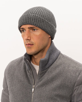 Doriani Cashmere Серая шапка из кашемира 142B10