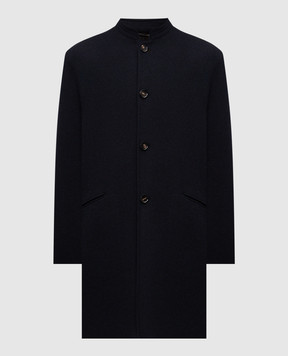 Loro Piana Синє пальто Javier з кашеміру FAP7589