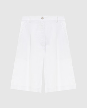 MooRER Білі шорти IVANA з льону IVANAJGLX