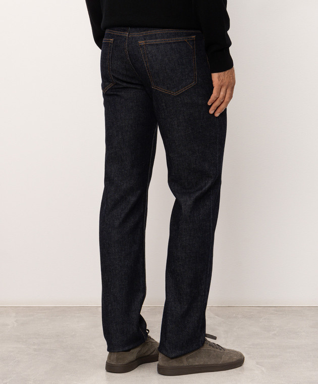Trussardi Синие джинсы с логотип патч P417H204981NMJ380D37 изображение 4