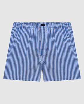 Vetements Синие шорты в полоску WE76SS384NS
