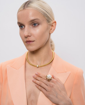 Lynyer Позолоченные ожерелья Serpent с подвеской LYNSERPNECK