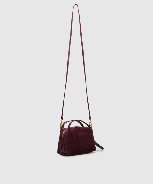 Gianni Chiarini Бордовая замшевая сумка Alifa BS8625CMSTEMU изображение 3