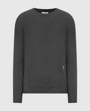 Sporty & Rich Сірий светр SRC з кашеміру та вовни WS08362302GY04