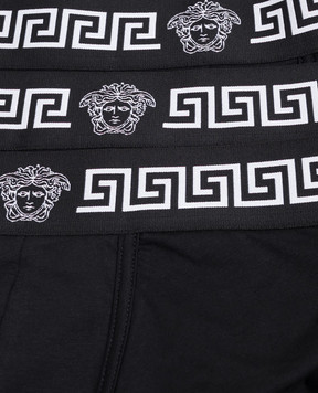 Versace Набір чорних трусів-транків Medusa 10249111A17881