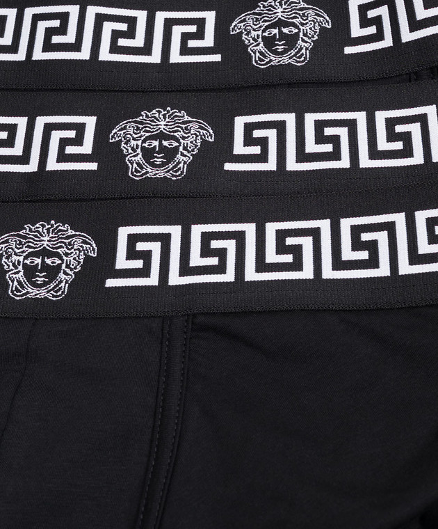 Versace Набор черных трусов-транков Medusa 10249111A17881 изображение 3