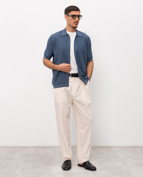 Agnona Синяя рубашка KD11U157F1812