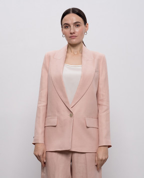 Peserico Розовый жакет из льна A0111602606