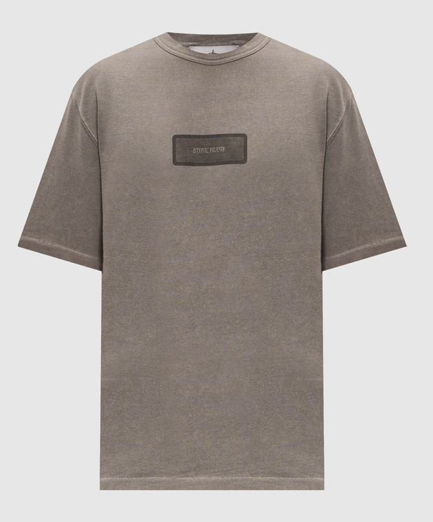 Stone Island Серая футболка с принтом L2S152100012S00T5