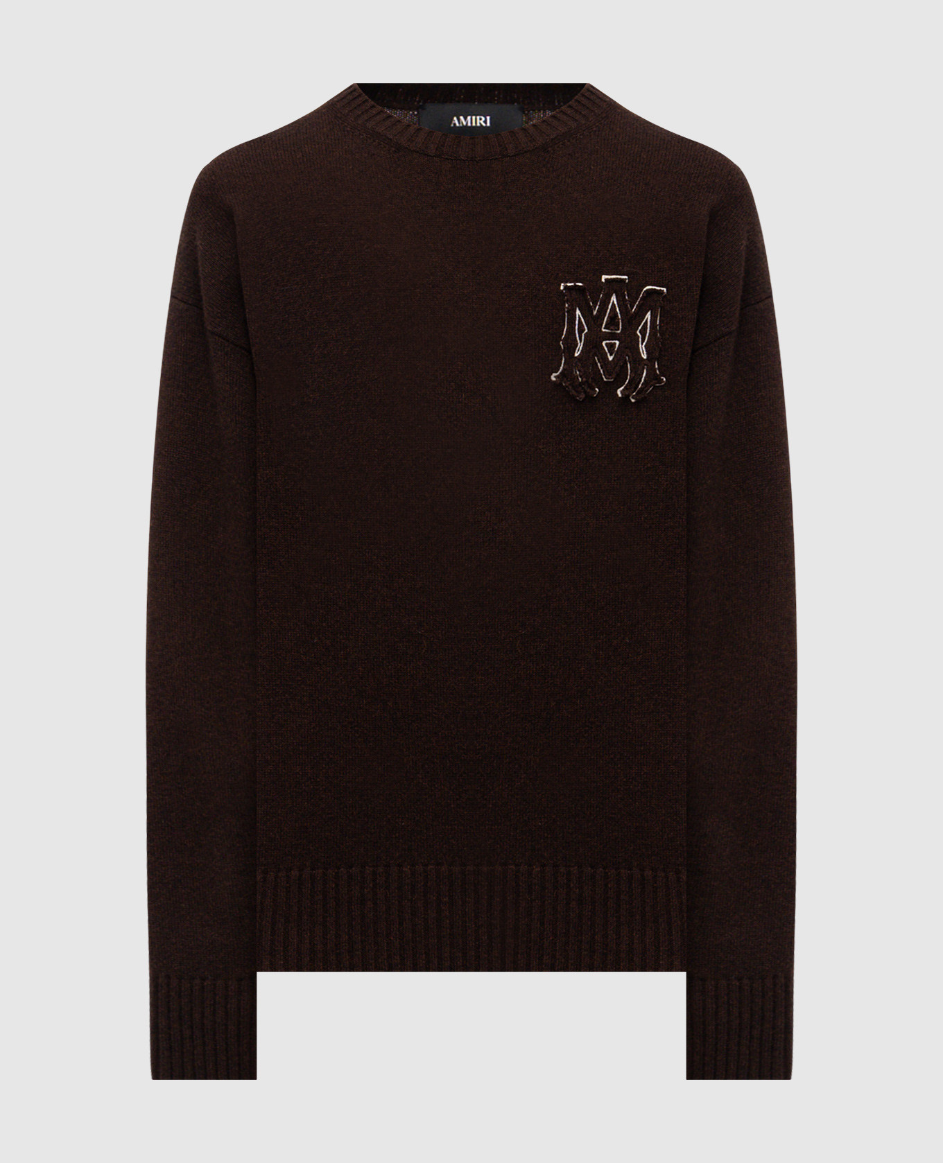 

Коричневый свитер из шерсти с логотипом, Свитера