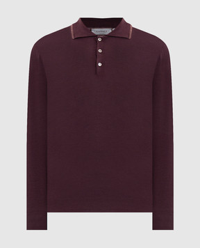Canali Бордове поло з вовни MK02481C0017