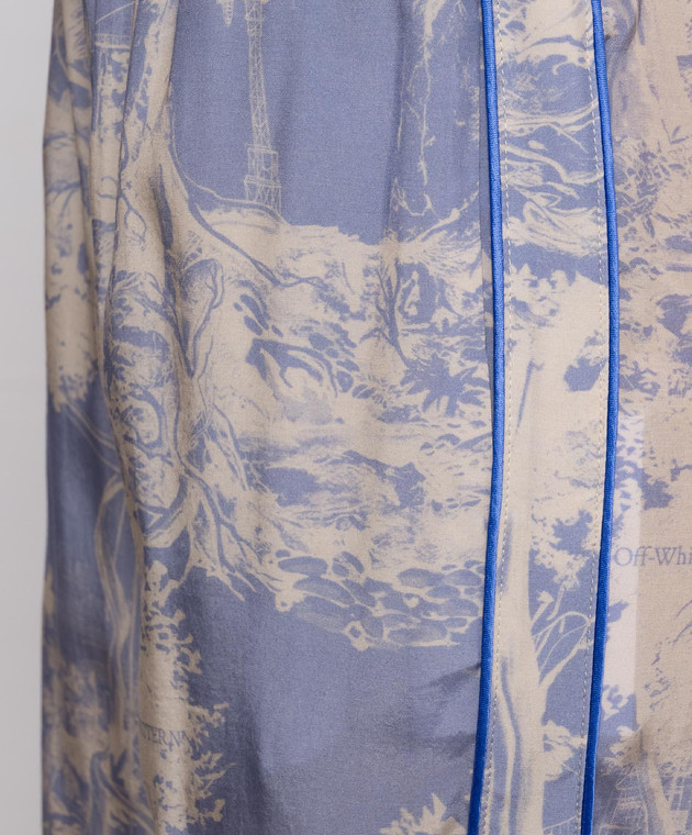 Off-White Брюки в стиле пижамы City Nature 2FH00558B изображение 5