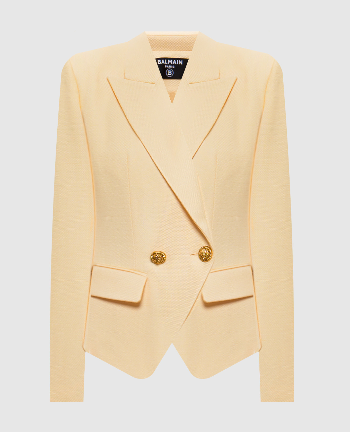 

Желтый двубортный жакет, Жакеты