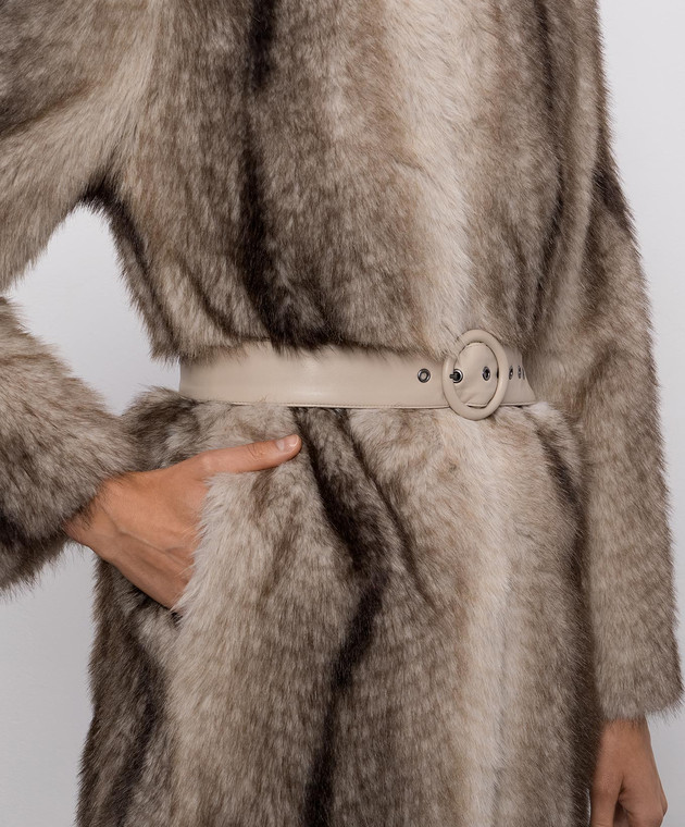 Twinset Бежевое пальто с градиентом 262TP2241 изображение 5
