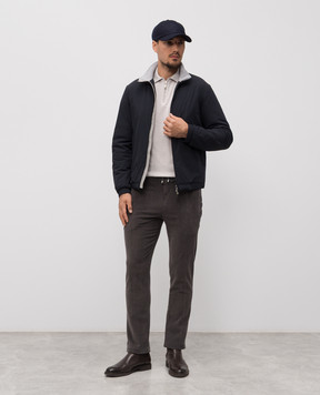 Doriani Cashmere Сірі вельветові штани з відворотами P161TCT160F193T160