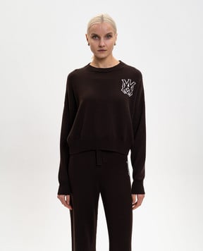 AMIRI Коричневий светр з вовни AWKNCW1030