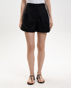Faithfull Чорні шорти Hardy з льону FFC15BLK